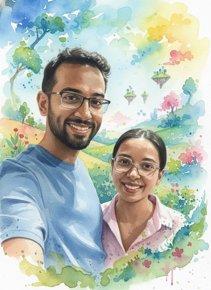 Yash watercolour portrait